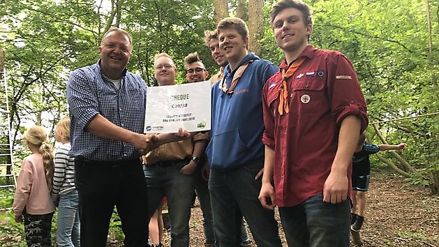 Scouting Sint Vitus wint prijs voor leukste activiteit Dag van het Park - RTV GO! Omroep Gemeente Oldambt